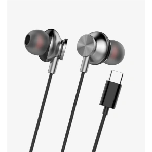 Linktech H341 Mikrofonlu Kulak İçi Tip-C Kablolu Kulaklık Siyah