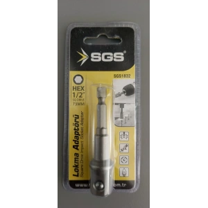 SGS LOKMA ADAPTÖRÜ 1/2 73MM (HEX PLUS) SGS1832