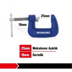 WORKPRO WP232016 25mm G Tipi İşkence