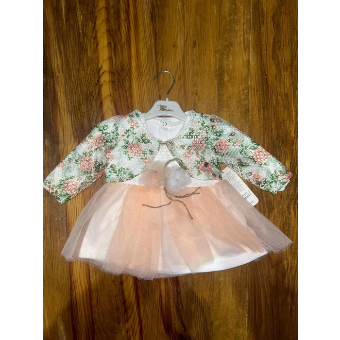 9-18 aylık prenses elbise pudra