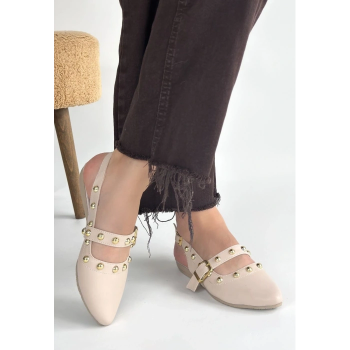 Jorwi Bej Cilt Babet Ayakkabı