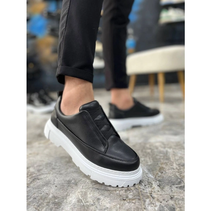 KB-703 Kuback Siyah Lastikli Günlük Erkek Ayakkabı