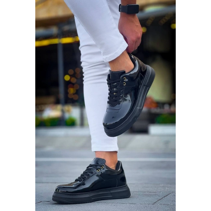 KB-X20 Kuback Kömür Rugan  Günlük Erkek Ayakkabı