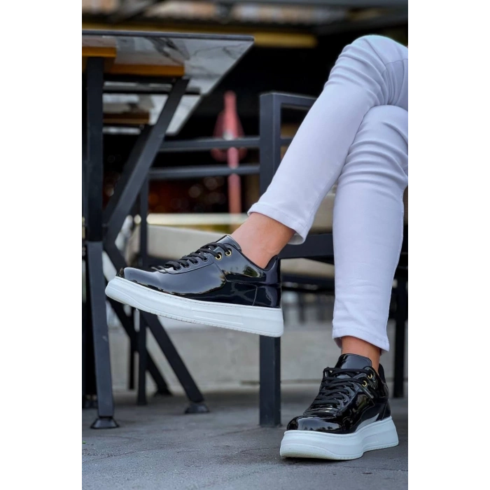 KB-X20 Kuback Siyah Rugan  Günlük Erkek Ayakkabı