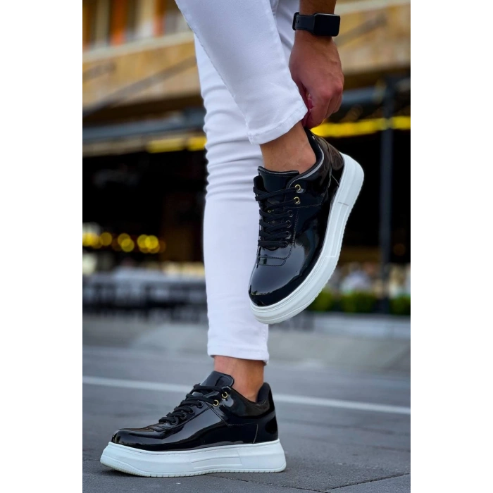 KB-X20 Kuback Siyah Rugan  Günlük Erkek Ayakkabı