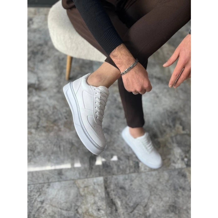 KB-X9 Kuback Beyaz Cilt Günlük Erkek Ayakkabı