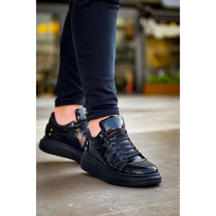 KB047  Kuback Kömür Crocodile Günlük Erkek  Ayakkabı