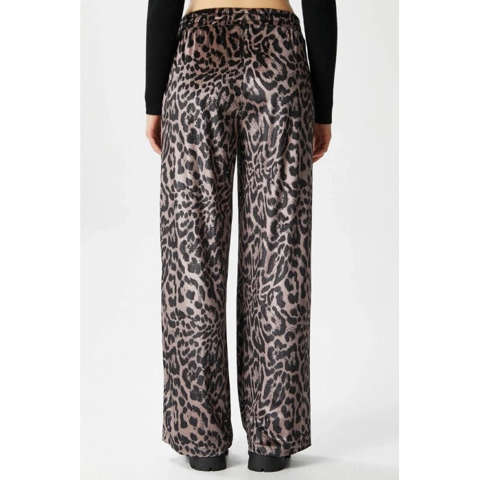 Leopar desen pantolon