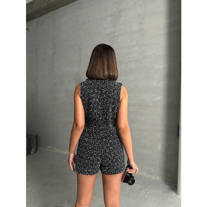 Yelekli şort takım