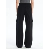 Kargo cep jeans pantolon siyah
