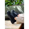 KB-116 Kuback Siyah Siyah Taban Bağcıklı Triko Günlük Erkek Ayakkabı