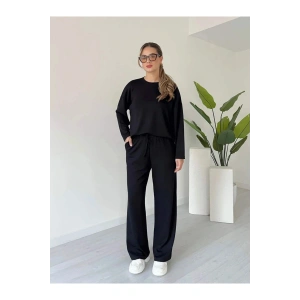 Kollu modal takım siyah