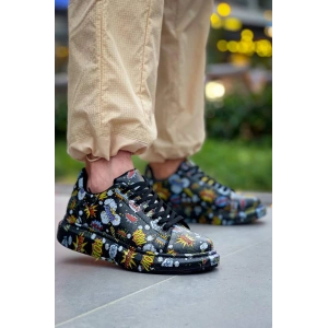 KB-X500  Kuback Siyah Boom  Bağcıklı  Günlük Erkek  Ayakkabı