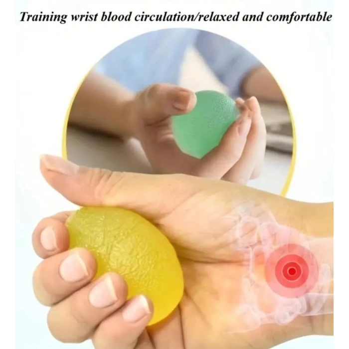 Silikon El Egzersiz Topu | Dayanıklı, Ergonomik Ve Rahat Kullanım