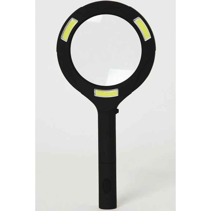 3 Ledli Işıklı El Büyüteci 250 Lümen Beyaz Işık Büyüteç 3x Zoom Tamirci Büyüteç Wt374