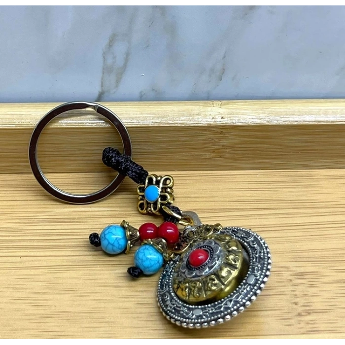 Mantra Çarkı Şans Anahtarlık Alk4465