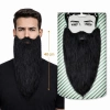 Siyah Renk Lastikli Uzun Takma Sakal 40 Cm