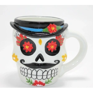 3d Kabartmalı Meksikalı Kurukafa Karakterli Kupa Bardak Alk4894