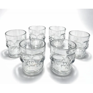 6lı Cam Kurukafa Bardak Seti Alk5118