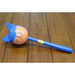 Ahşap Kedili Marakas Tekli Polos:27