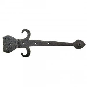 Antika Tarz Dekoratif Pirinç Kuyruklu Çanak Menteşe - 137x390 Mm, Oksit