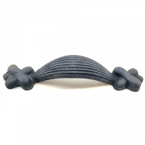 Antika Tarz Dekoratif Pirinç Örgü Mobilya Kulbu - 22x120 Mm, Oksit