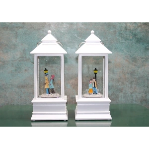 Kış Masalı Tasarımı Işıklı Müzikli Kar Küresi Alk3408