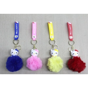 Ponponlu Hello Kitty Anahtarlık Alk4247