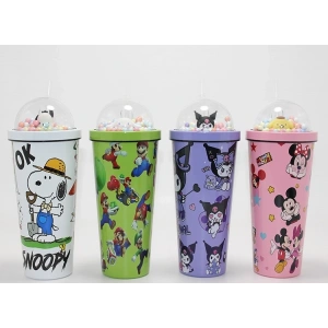 Sevimli Anime Karakterli Pipetli Termos & Suluk Alk4710