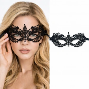Siyah Dantel Venedik Maskesi Kadın – Zarif Parti  Balo Maskesi 10 No