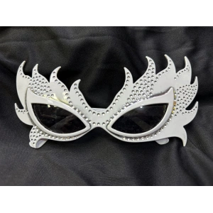 Taşlı Göz Kamaştıran Gecenin Yıldızı Beyaz Parti Alev Gözlük