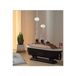 Titanic Gemi Hava Nemlendirici Işıklı Fonksiyonlu Buhar Makinesi Kumandalı