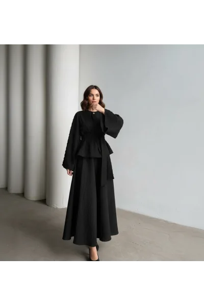 Siyah Tek Düğmeli Premium Takım