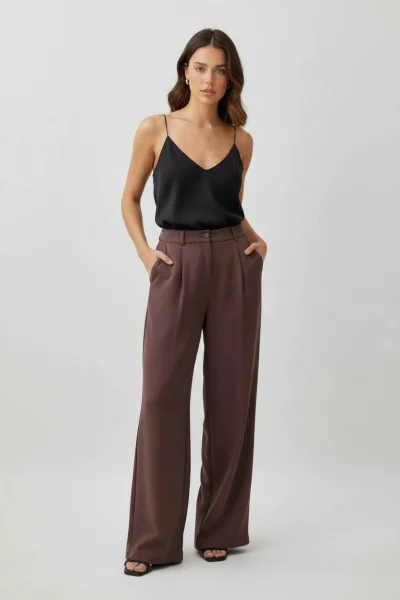 Kızıl Kahve Premium Palazzo Pantolon
