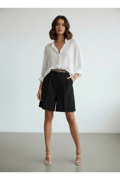 Şehir Boy Siyah Şort