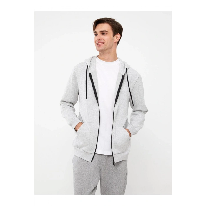 Casual Standart Kalıp Kapüşonlu Erkek Spor Hırka EPİC STORE