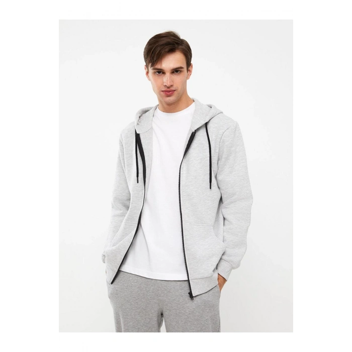 Casual Standart Kalıp Kapüşonlu Erkek Spor Hırka EPİC STORE