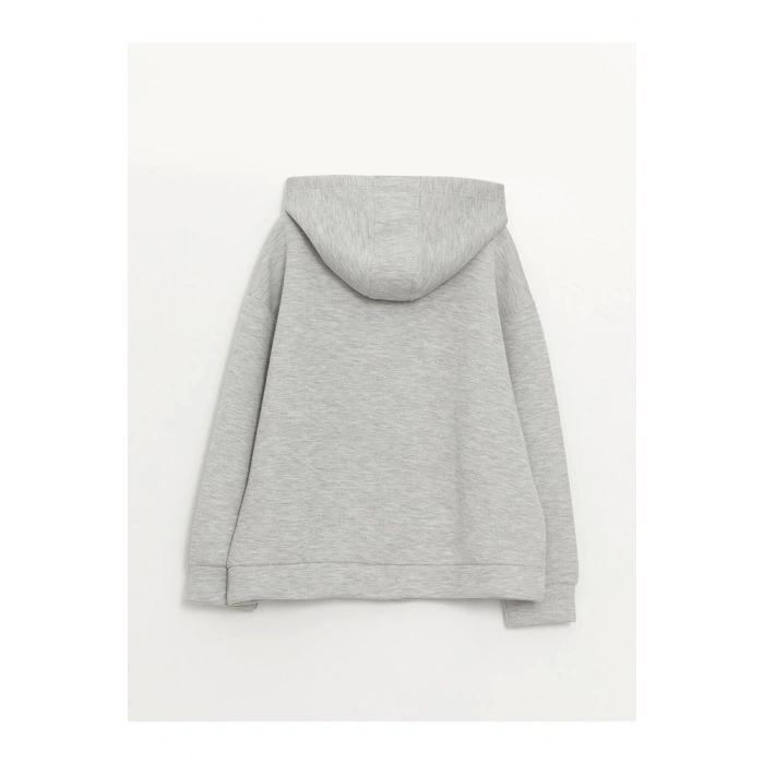 Kapüşonlu Oversize Kadın Fermuarlı Sweatshirt
