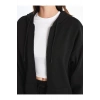 Kapüşonlu Oversize Kadın Fermuarlı Sweatshirt