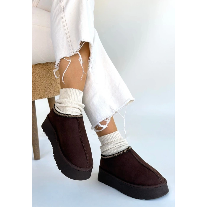 Foyk Kahverengi Süet Bot