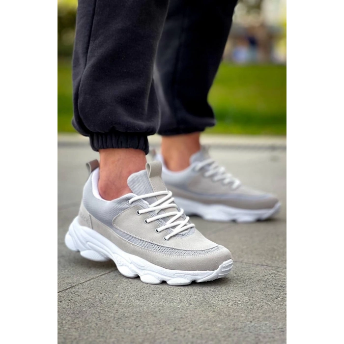 KB-707  Kuback Taş Süet Yüksek Taban Bağcıklı Günlük Erkek Ayakkabı