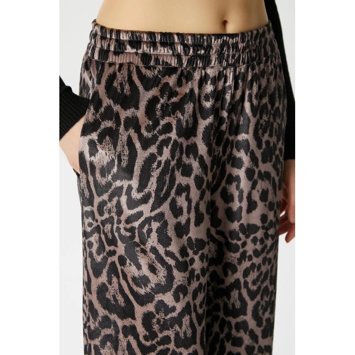 Leopar desen pantolon