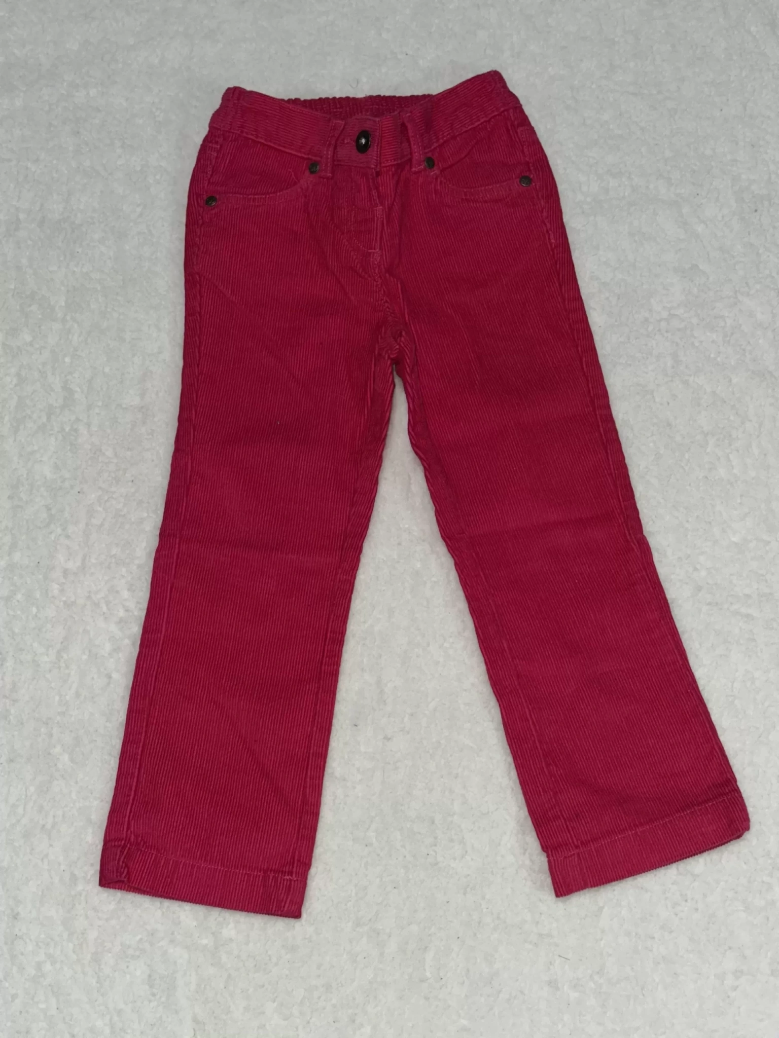 4 yaş fuşya kadife kız çocuk pantolon