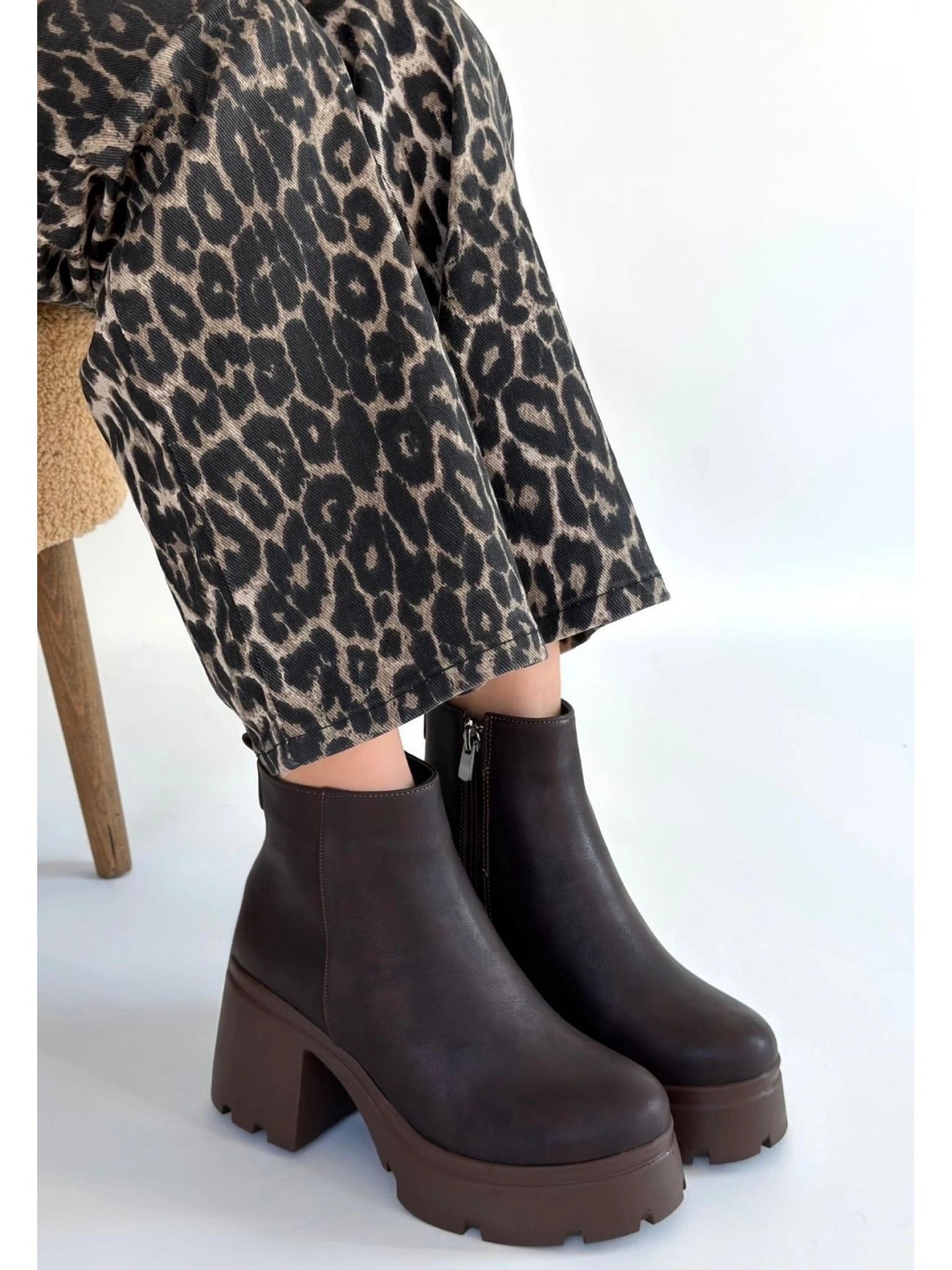 Belay Acı Kahve Nubuk Topuklu Bot