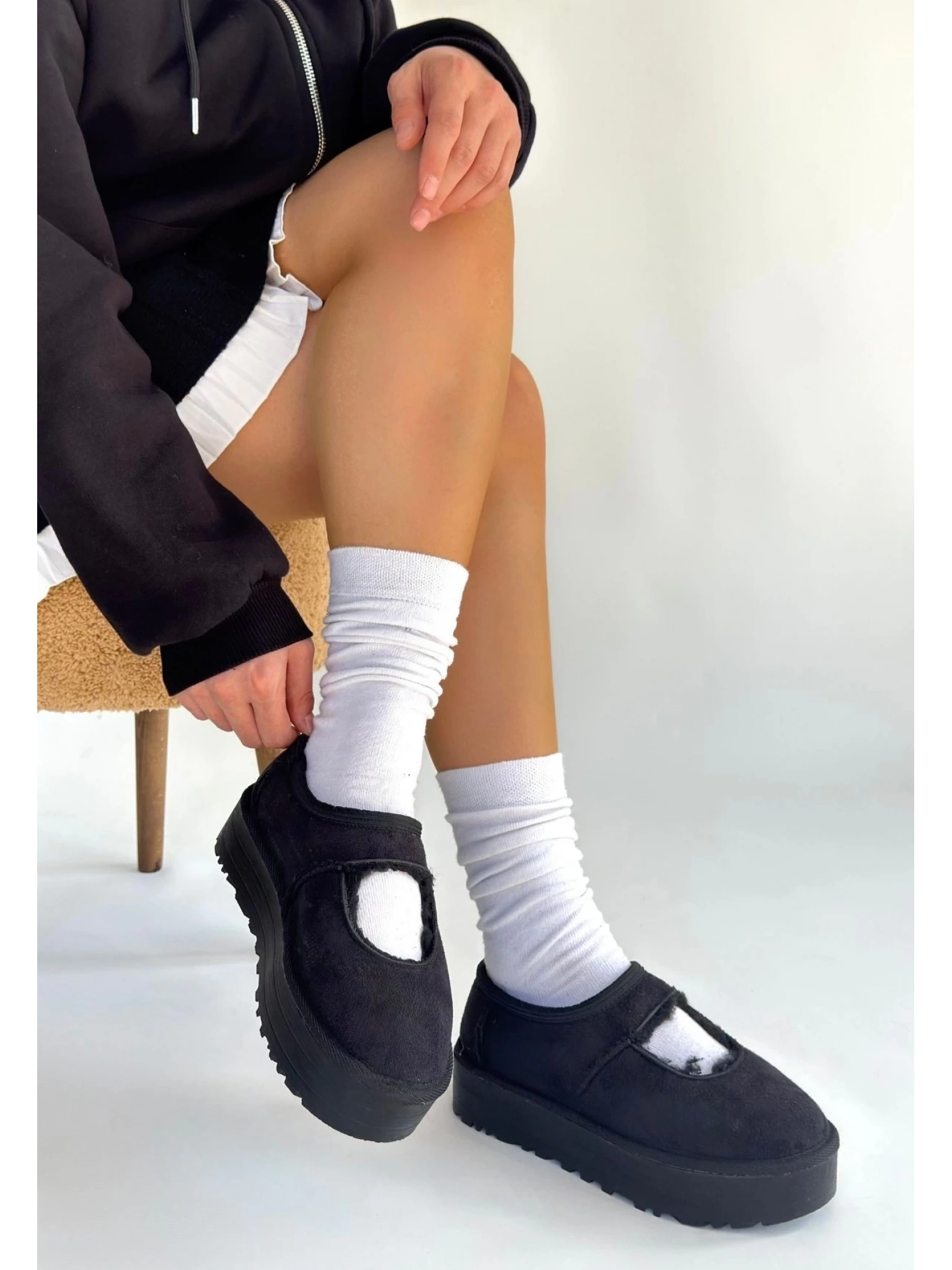 Carren Siyah Süet Bot