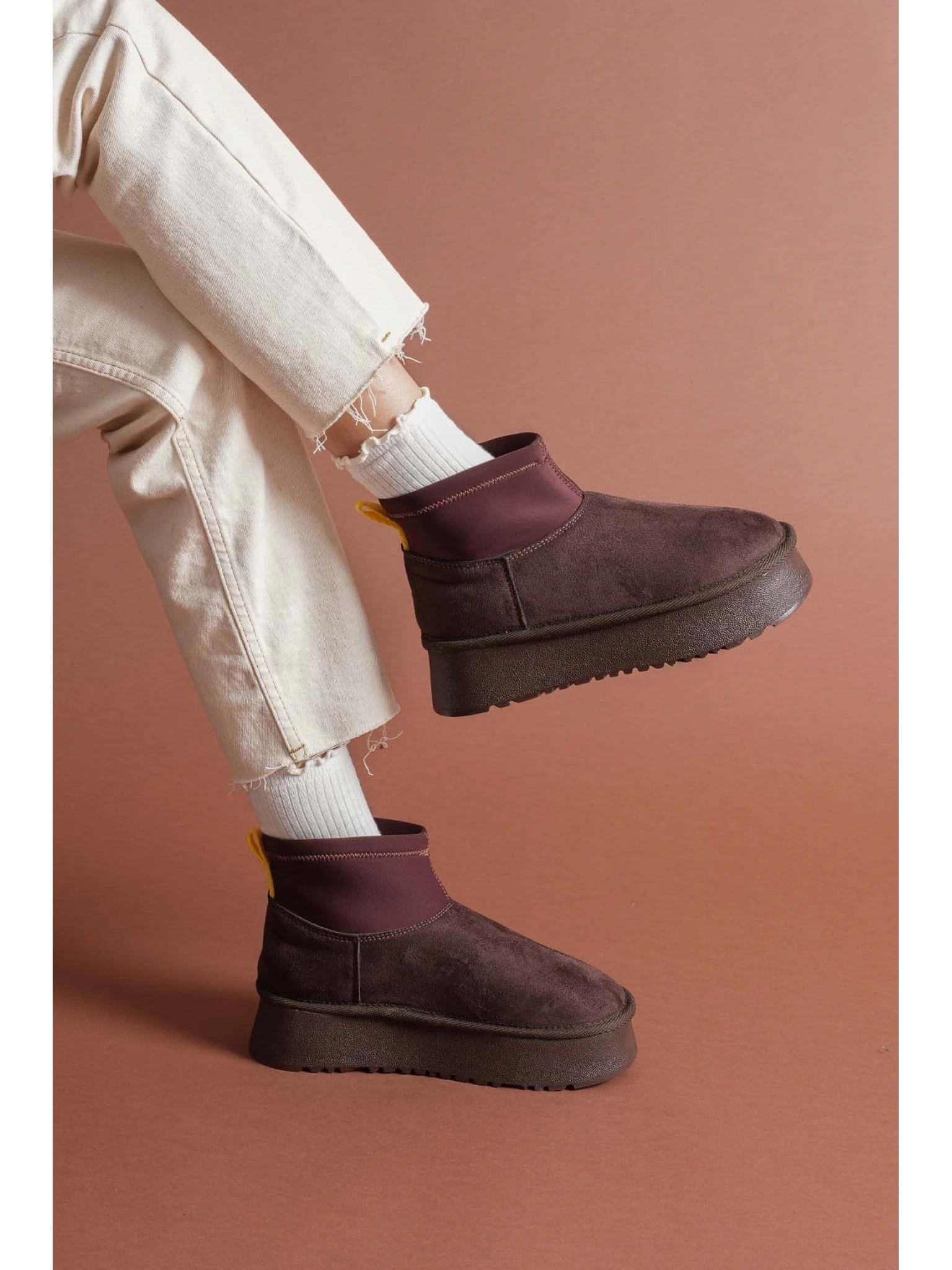 Cuen Kahverengi Süet Bot