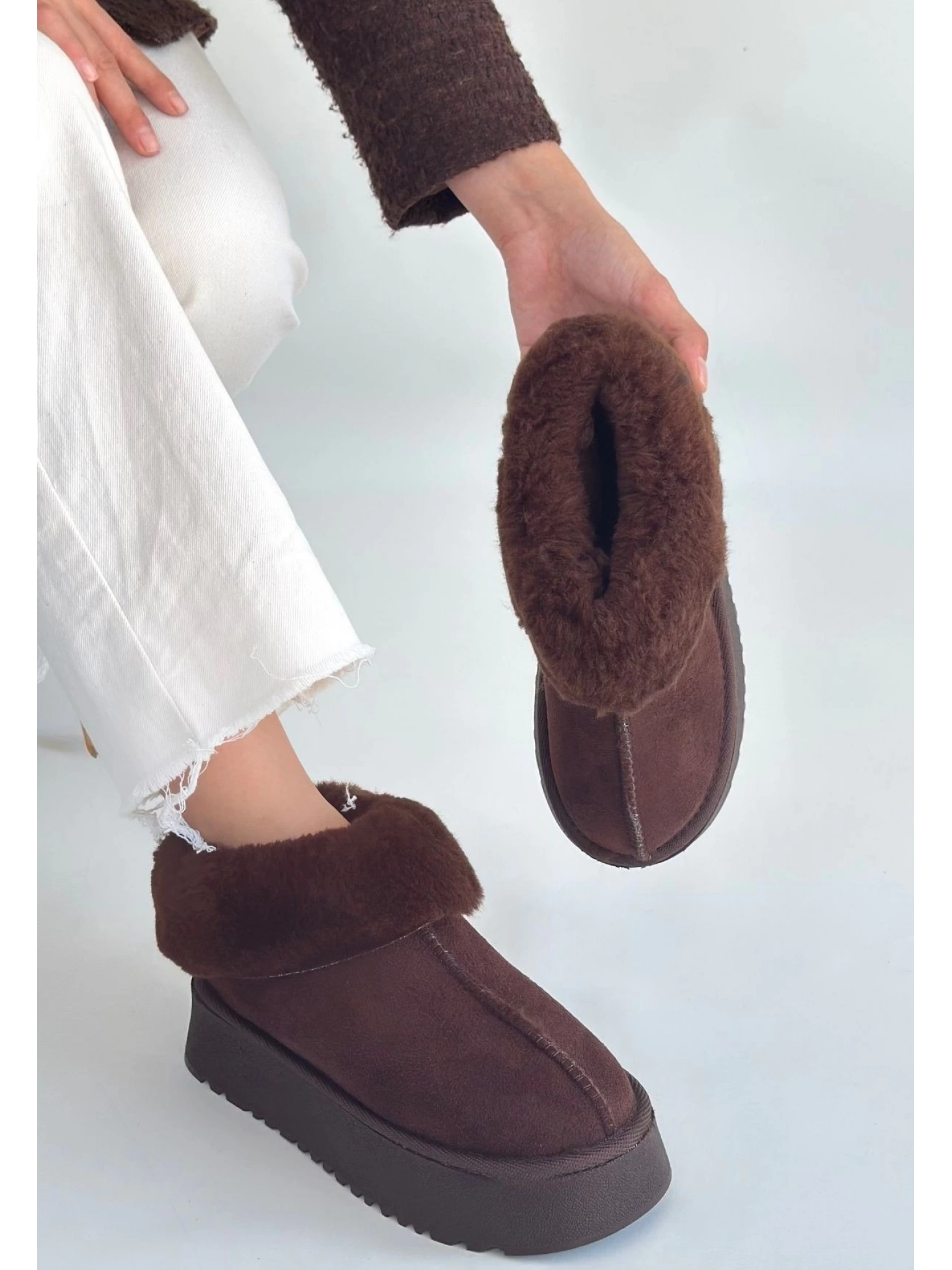 Edali Kahverengi Süet Bot