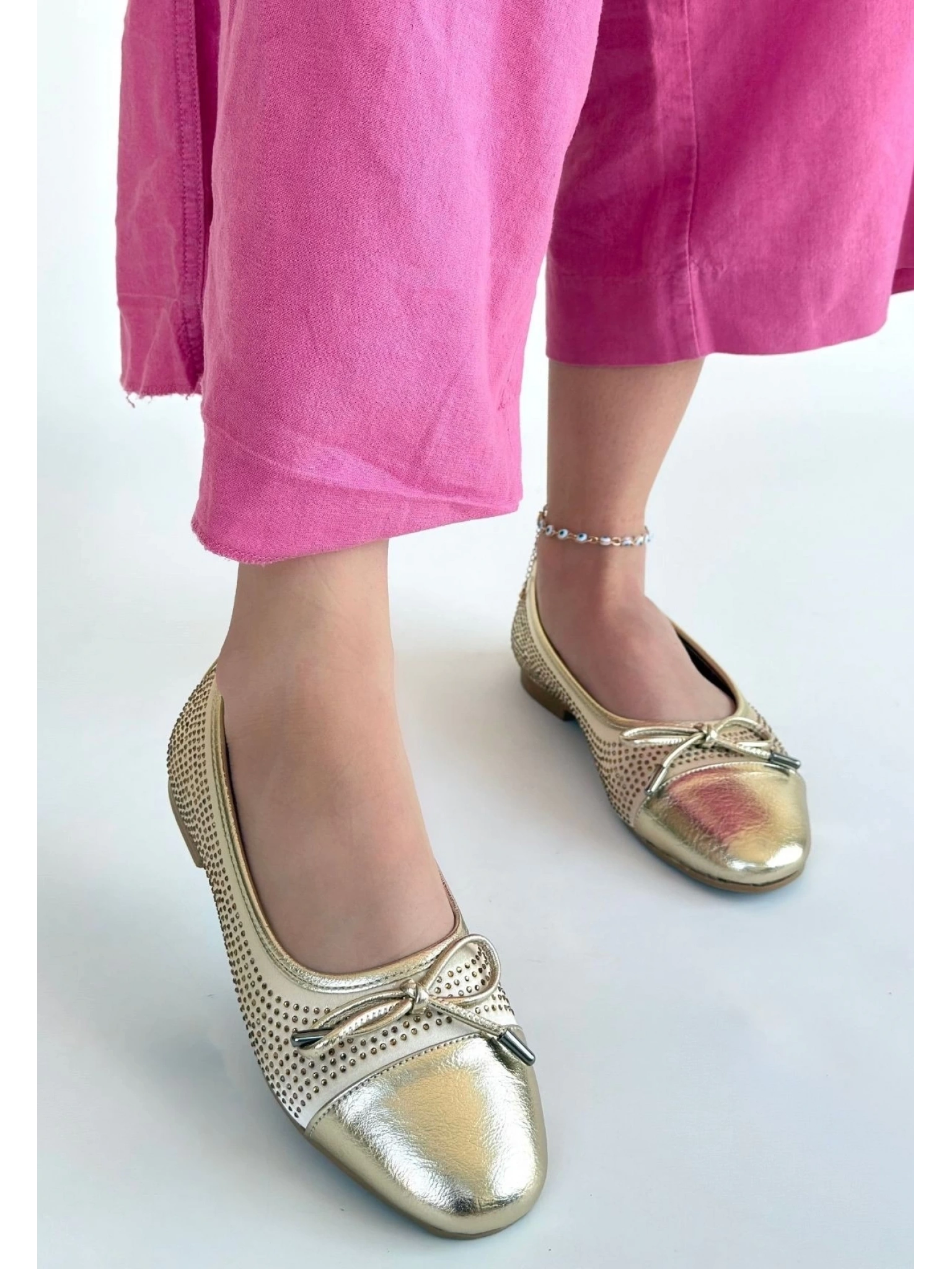 Etya Gold Cilt Babet Ayakkabı