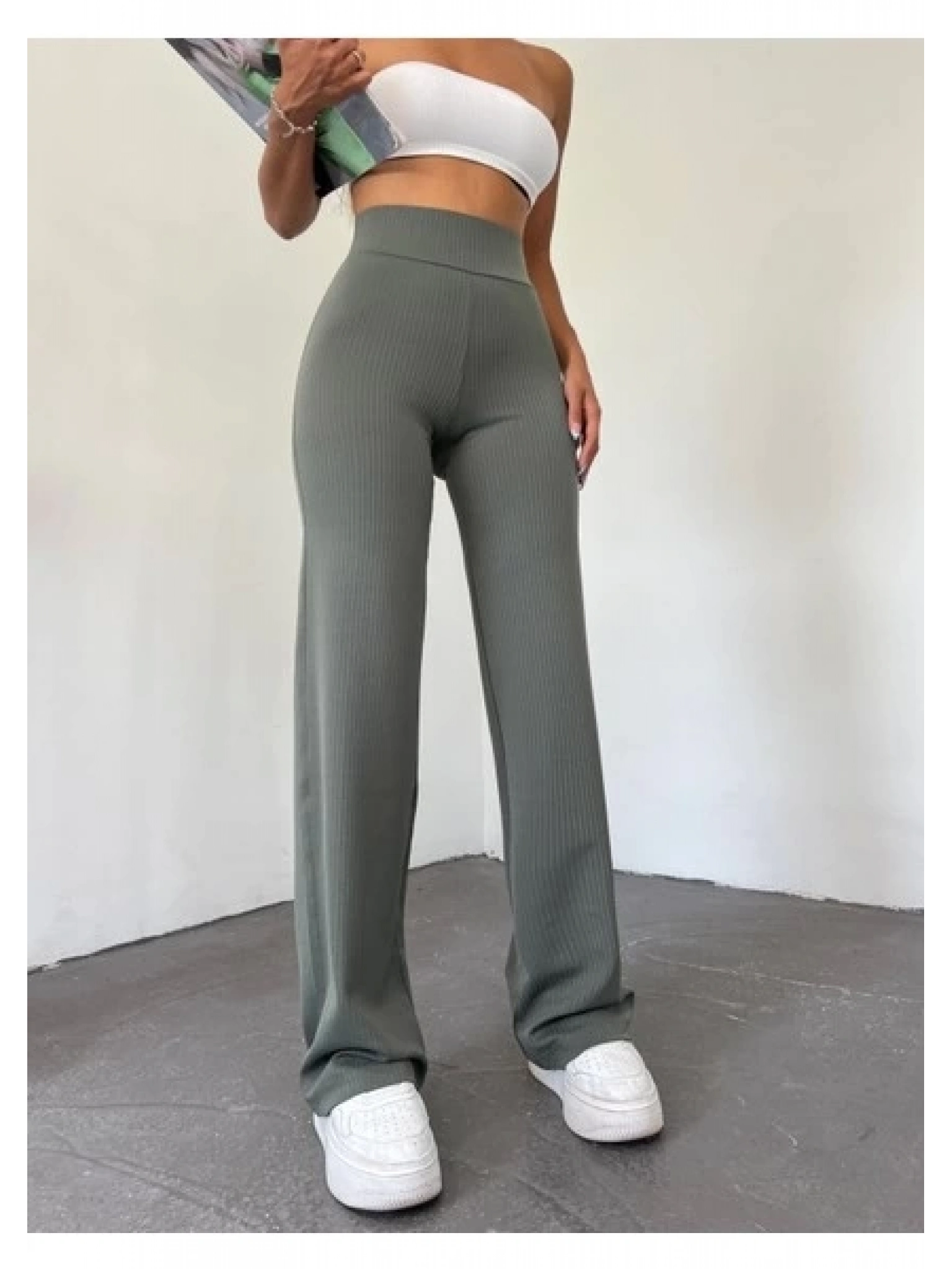 fitilli palazzo pantolon gri