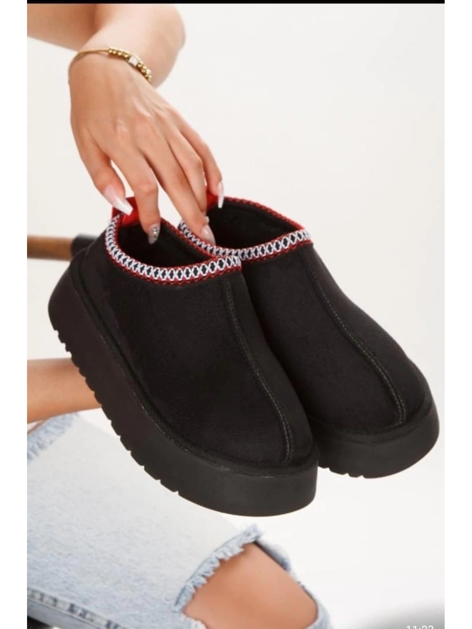 Foyk Siyah Süet Bot